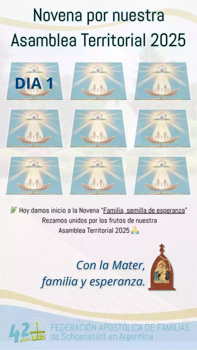 📿 Día 1 – “Familia, semilla de esperanza”